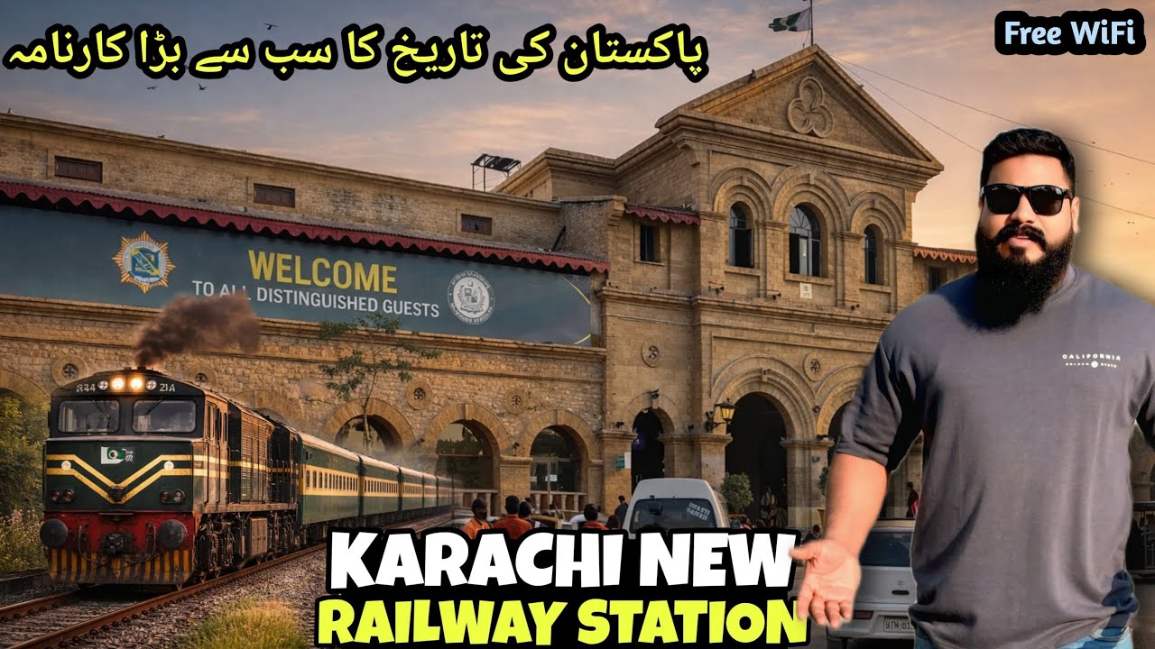 Karachi Cantt Railway Station 120 Year Old Building Transformed into Airport Style 😱Free Service 