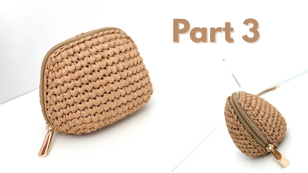 How to Crochet a Mini Raffia Coin Purse | Step-by-Step Tutorial