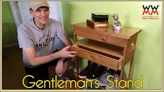 This little stand is great for storing personal items and includes a shoe rack. Download free plans ...