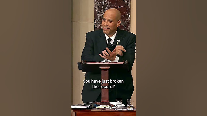 New Jersey Sen. Cory Booker sets record with marathon speech | NBC4 Washington