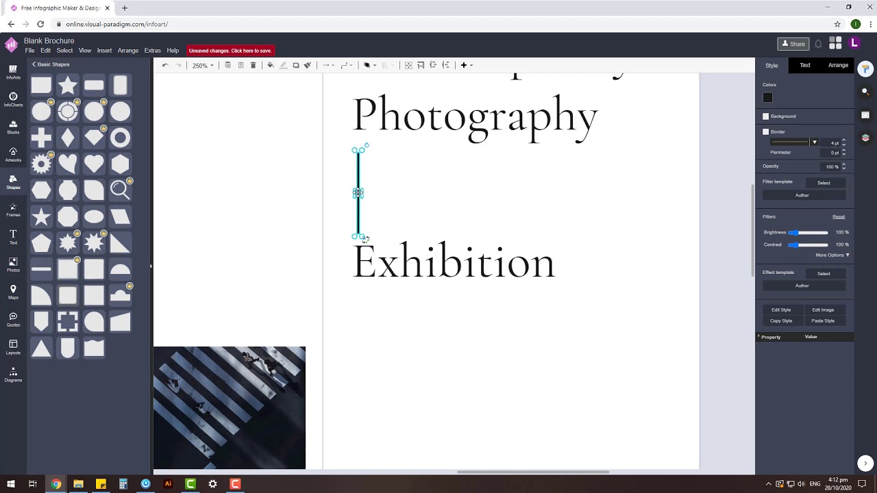 Using VP InfoART to Design A Photography Exhibition Brochure