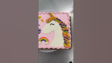 Unicorn cake!!🦄🌈 #cake #shorts