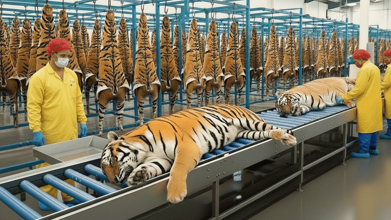 Inside the Tiger Leather Factory – How Tiger Skin Turns Into Million Dollar Luxury Goods