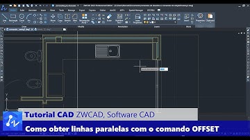 Tutorial CAD: Como Obter Linhas Paralelas com o Comando OFFSET do ZWCAD