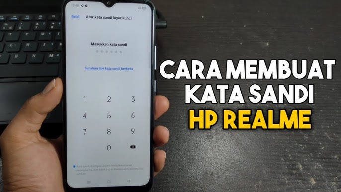 Cara membuat kata sandi hp realme - YouTube