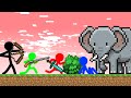 Stickman VS Minecraft: Hunting Day - AVM Shorts Animation