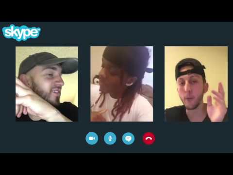 სამი კაცი აწყობს სკაიპში one dance-ს