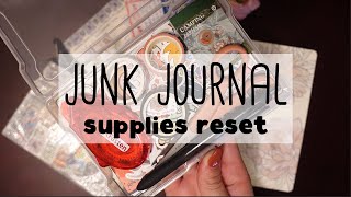 Reset My Travel Junk Journal Supplies with Me