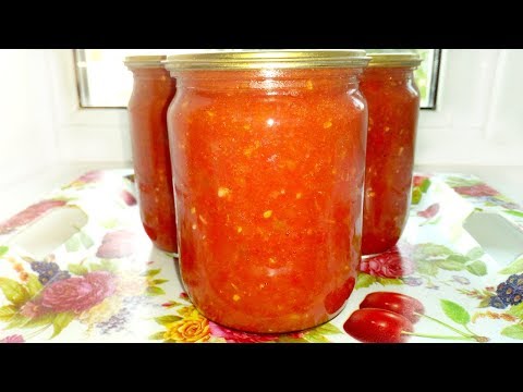 Video: Adjika from tomato and garlic - a recipe without cooking