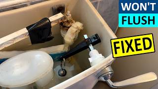 Toilet won't flush - Toilet handle keeps going round - Fitting a new Lever Arm Connection Kit