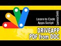 Convert Google Doc to PDF and Save to Drive with Folder Selection #GoogleAppsScript #PDFConversion