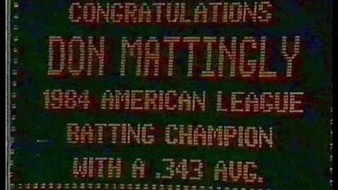 September 30, 1984-Tigers vs. Yankees (Sportschann...