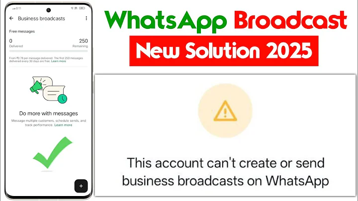 This account can't create or send business broadcast on whatsapp 2025 | business broadcast Problem