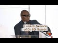 Jabu Hlongwane Ukhulumela Abaculi Dr SD Gumbi Funeral Service Jabu Hlongwane Ukhulumela Abaculi Dr SD Gumbi Funeral Service