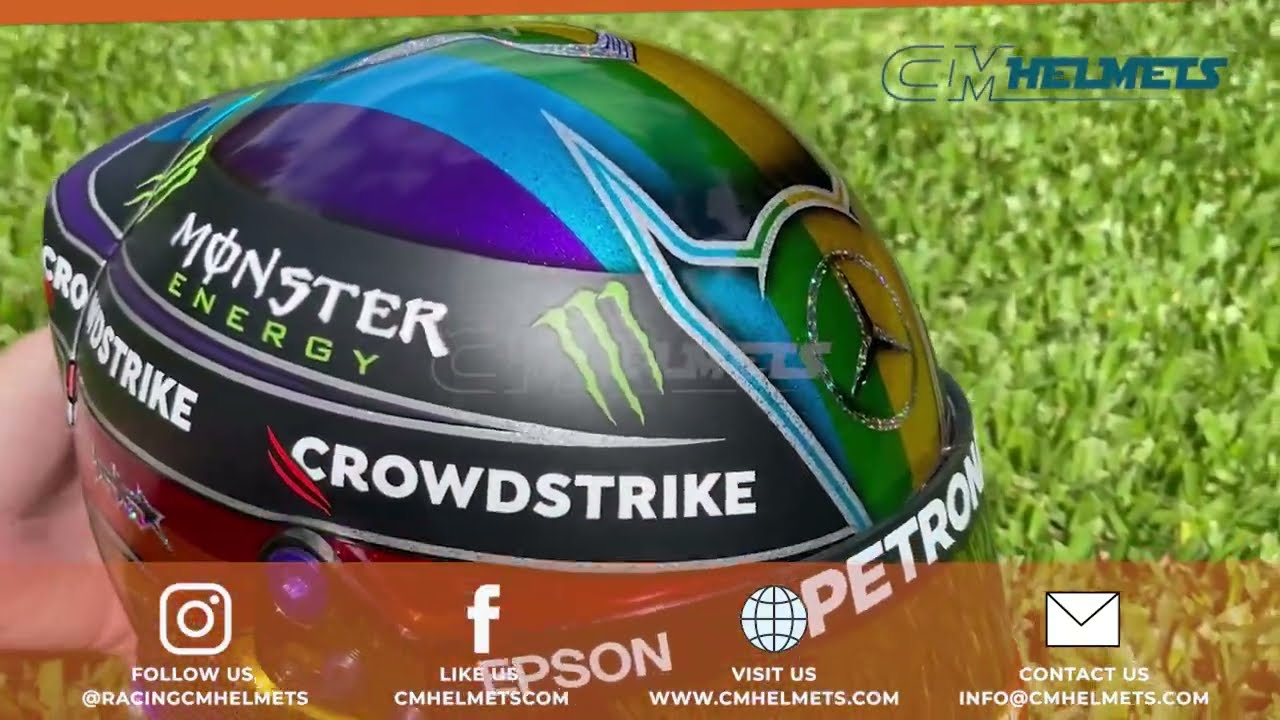 HAMILTON 2021 SAUDI ARABIAN GP F1 REPLICA HELMET FULL SIZE