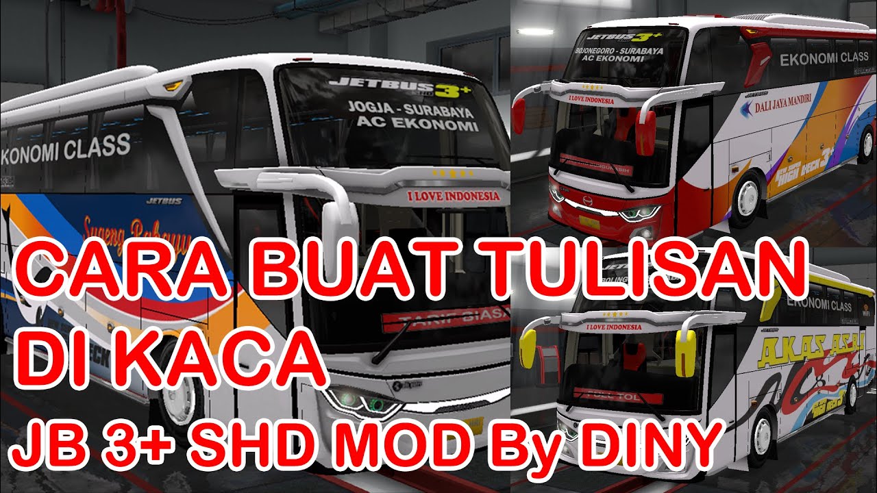 Cara Buat Alpha Channel atau Stiker  Kaca  Bus  ETS2 YouTube