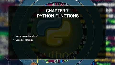 Chapter 7 ananymous function