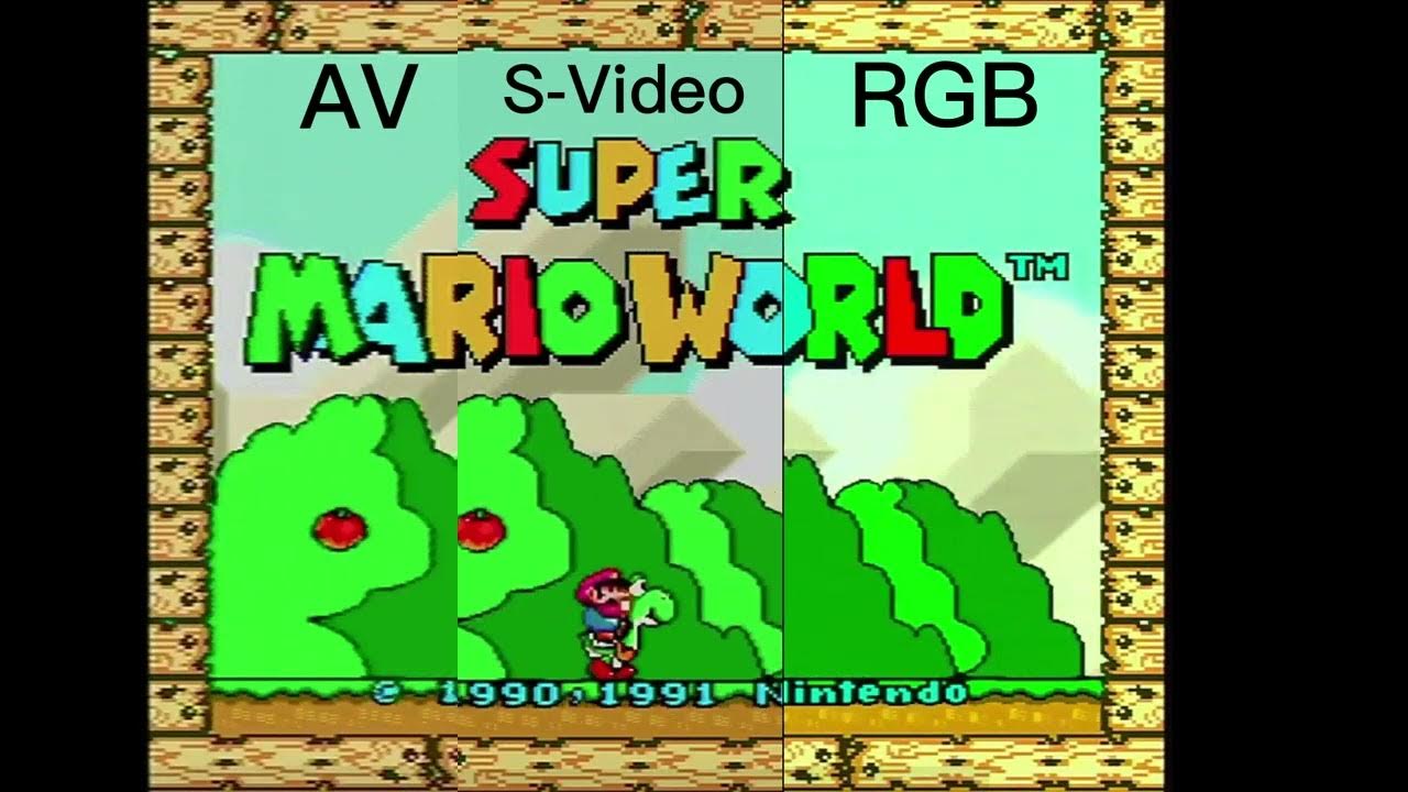 SNES 1chip 03 AV Vs S VIDEO Vs RGB side By Side Comparision YouTube snes-1chip-03-av-vs-s-video-vs-rgb-side-by-side-comparision-youtube