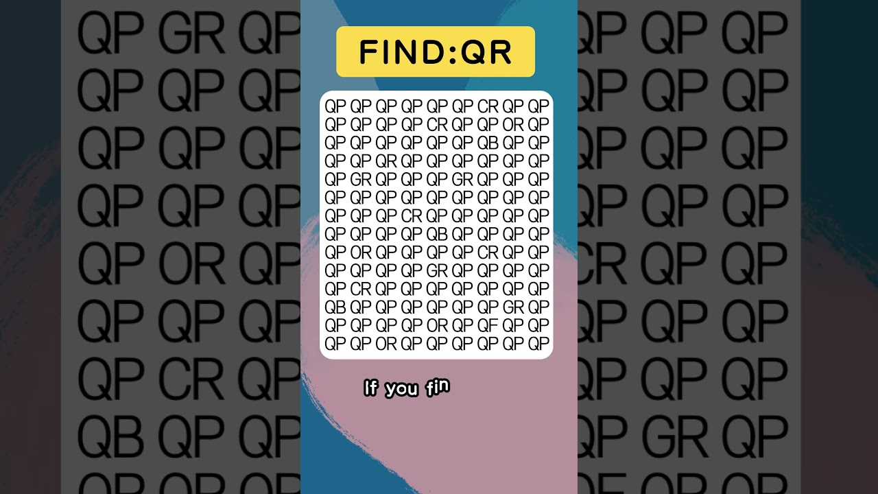 Find odd one out - QR - 