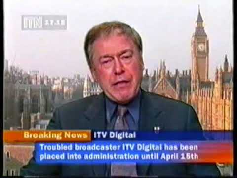 ITN News Channel coverage of ITV Digital collapse