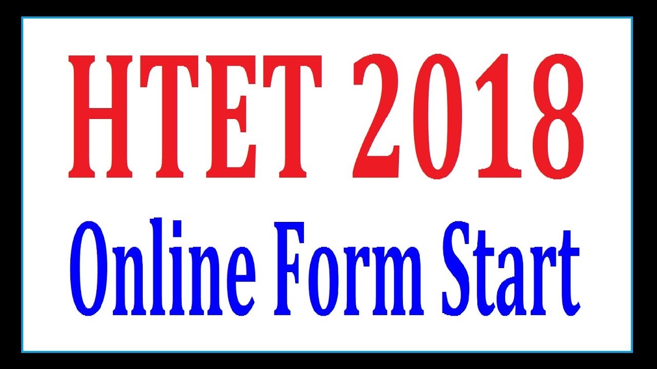 HTET 2018 Online Form Start // ALS SERIES