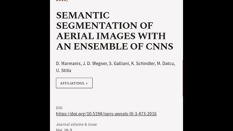 SEMANTIC SEGMENTATION OF AERIAL IMAGES WITH AN ENSEMBLE OF CNNS | RTCL.TV