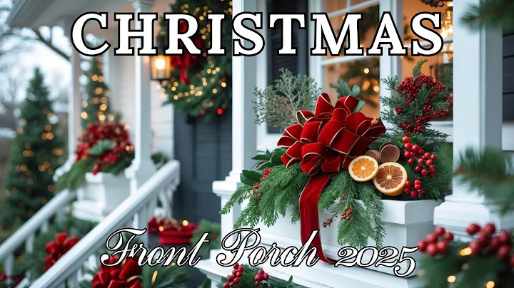 CHRISTMAS FRONT PORCH 2025 DECORATE WITH ME | Cozy Outdoor Holiday Porch Ideas