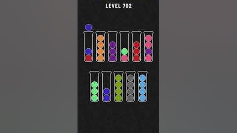 Ball Sort - Color Puzzle Game - Level 702 - Walkthrough SOLVED by RobotPlayer AI!!!