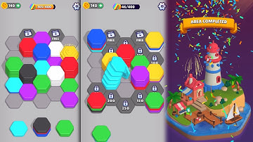 Hexa Sort Long Play #2 Puzzle Block Game Walkthrough