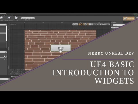 UE4 Basic Introduction to Widgets