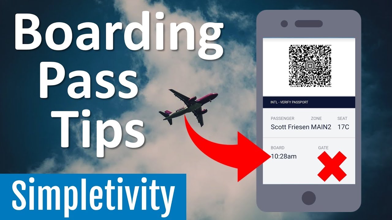 How to Save Time at the Airport (Boarding Pass & Gate Tips) YouTube