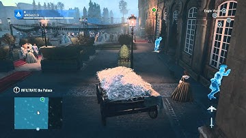 AC Unity - Guy relieves himself on wall