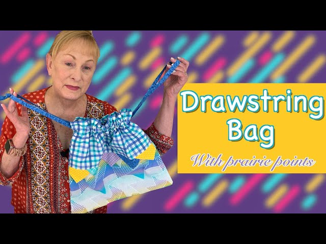 Drawstring Bag Tutorial For Beginners | The Sewing Room Channel