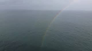 Rainbow on the ocean in Alaska  princess cruise find the pot of gold