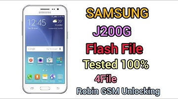 Samsung J2 Flash J200G 4 File With Pit File 100% Tested Without Password 100% Working Flashing Odin3
