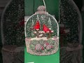 Raz 7.75" Cardinal Perch Lighted Christmas Water Globe Decoration 4640547