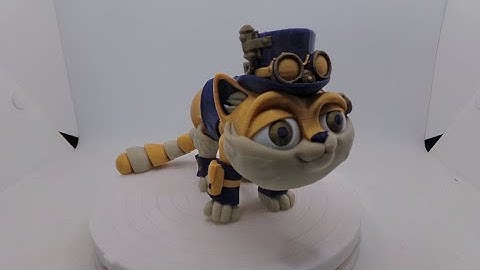 Flexi Steampunk Cat 3d Print