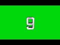 10 seconds green screen countdown timer   no copyright 