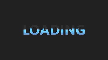 Loading Text With Water Animation Using HTML & CSS | Pure CSS Water Wave Loading Animation