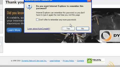 Wireless Networking - Setting Up A DynDNS Account
