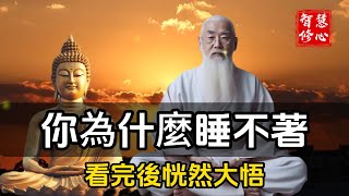 智慧修心 你為什麼睡不著？看完後恍然大悟！值得記一輩子！#智慧修心 #修行 #福報 #禪修  #養生 #健康 #zen