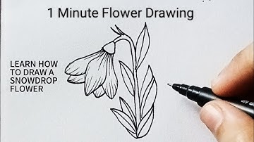 𝐅𝐈𝐕𝐄 𝐌𝐈𝐍𝐔𝐓𝐄 𝐅𝐋𝐎𝐖𝐄𝐑𝐒: 𝐃𝐑𝐀𝐖 𝐒𝐍𝐎𝐖𝐃𝐑𝐎𝐏𝐒 𝐈𝐍 𝟏 𝐌𝐈𝐍𝐔𝐓𝐄 | 𝐄𝐀𝐒𝐘 𝐅𝐋𝐎𝐖𝐄𝐑 𝐃𝐑𝐀𝐖𝐈𝐍𝐆 𝐓𝐔𝐓𝐎𝐑𝐈𝐀𝐋