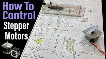 How To Control Stepper Motors With Microcontrollers | التحكم بالمحرك الخطوى | كورس ميكروكنترولر