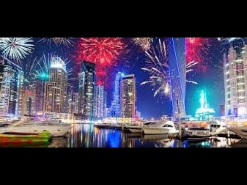 Feux d'artifice nouvel an 2019 Burj Khalifa Downtown Dubai