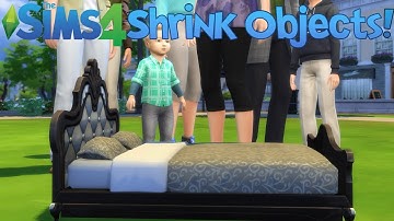 The Sims 4: How to Shrink Objects (PRE CATS AND DOGS PATCH)
