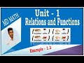 Class 10  unit 1  relations and functions  example 13 i