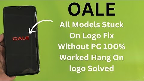 Oale Stuck On Logo Flash Without PC | Oale x1 x2 a30 s1 s2 pp1 All Models Fix