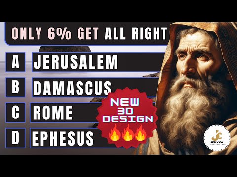 Bible Quiz Trivia - Test Bible Knowledge about APOSTLE PAUL | BibleQuiz - NEW 3D DESIGN #biblequiz