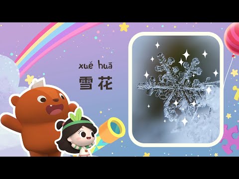 早教启蒙丨雪花居然有这么多形状? 你知道吗?丨2020初雪❄️ | Learn from Nature丨幼儿科普丨Kids Cartoons [ENG CC]