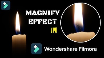 How to magnify objects in Filmora X